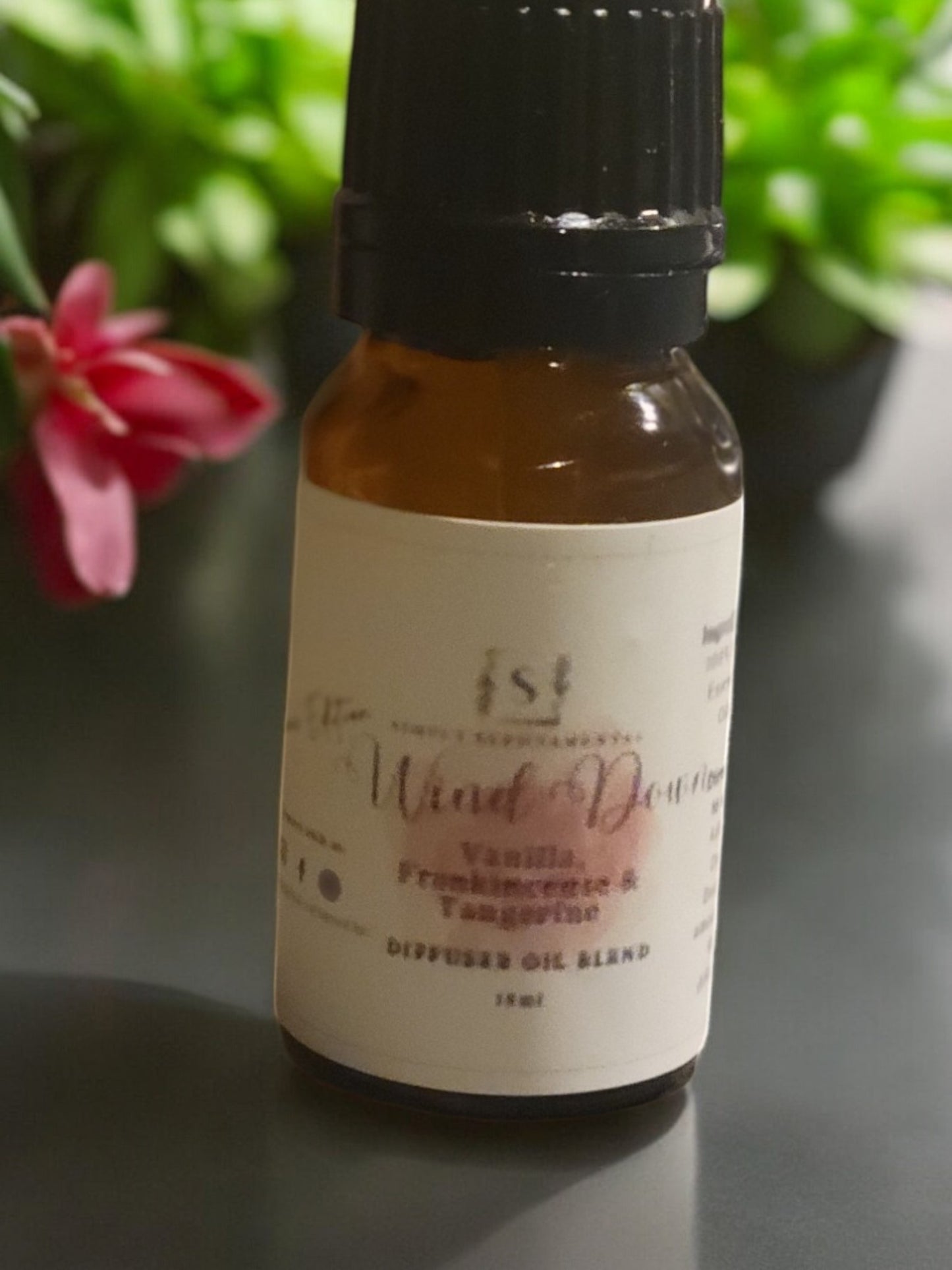 Wind Down Aromatherapy Diffuser Blend, 10ml - Vanilla, Frankincense & Tangerine - Simply Scentamental LLC