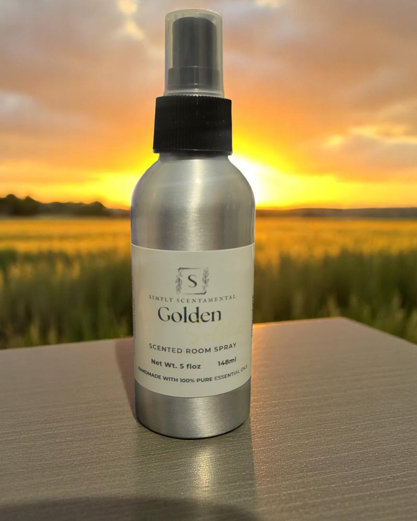 Golden Solstice Room Spray – Sun-Kissed Citrus Fragrance