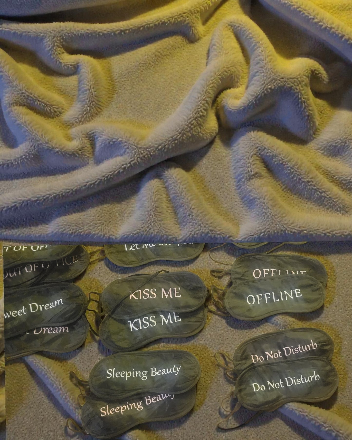Satin Eye Mask with Funny Slogans