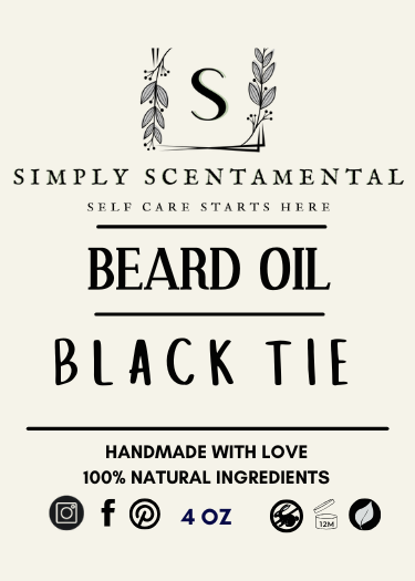 Black Tie Beard Oil - Simply Scentamental LLC