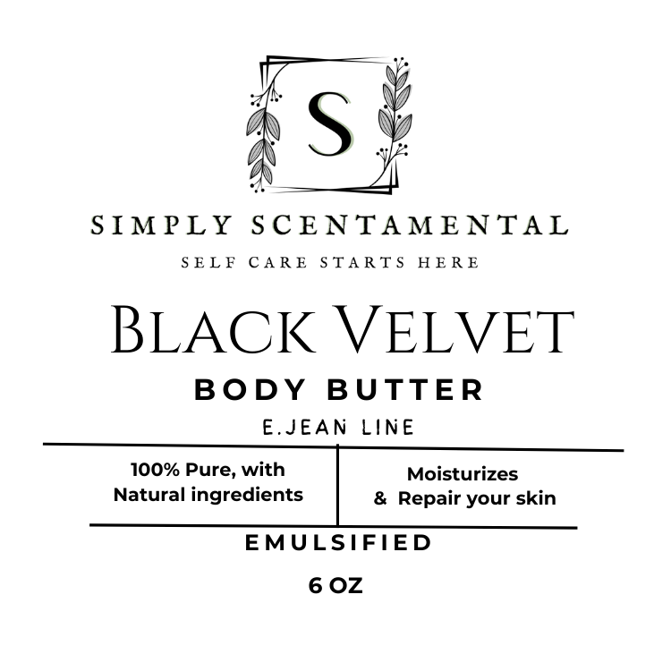 Black Velvet Men's Body Butter