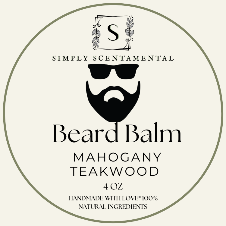 Mahogany Teakwood Beard Balm - Simply Scentamental LLC