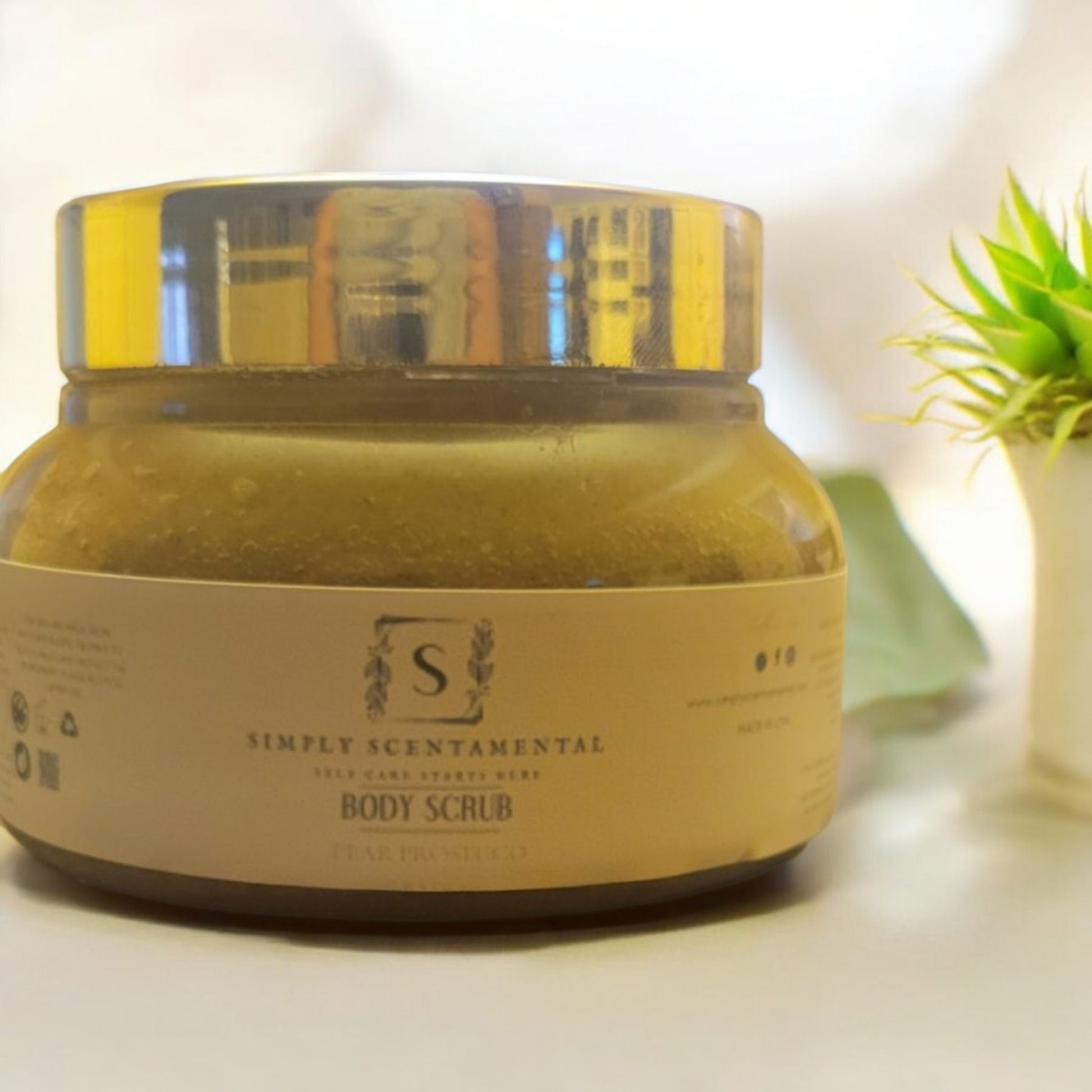 Pear Prosecco Himalayan Salt Body Scrub With Shea Butter - Simply Scentamental LLC