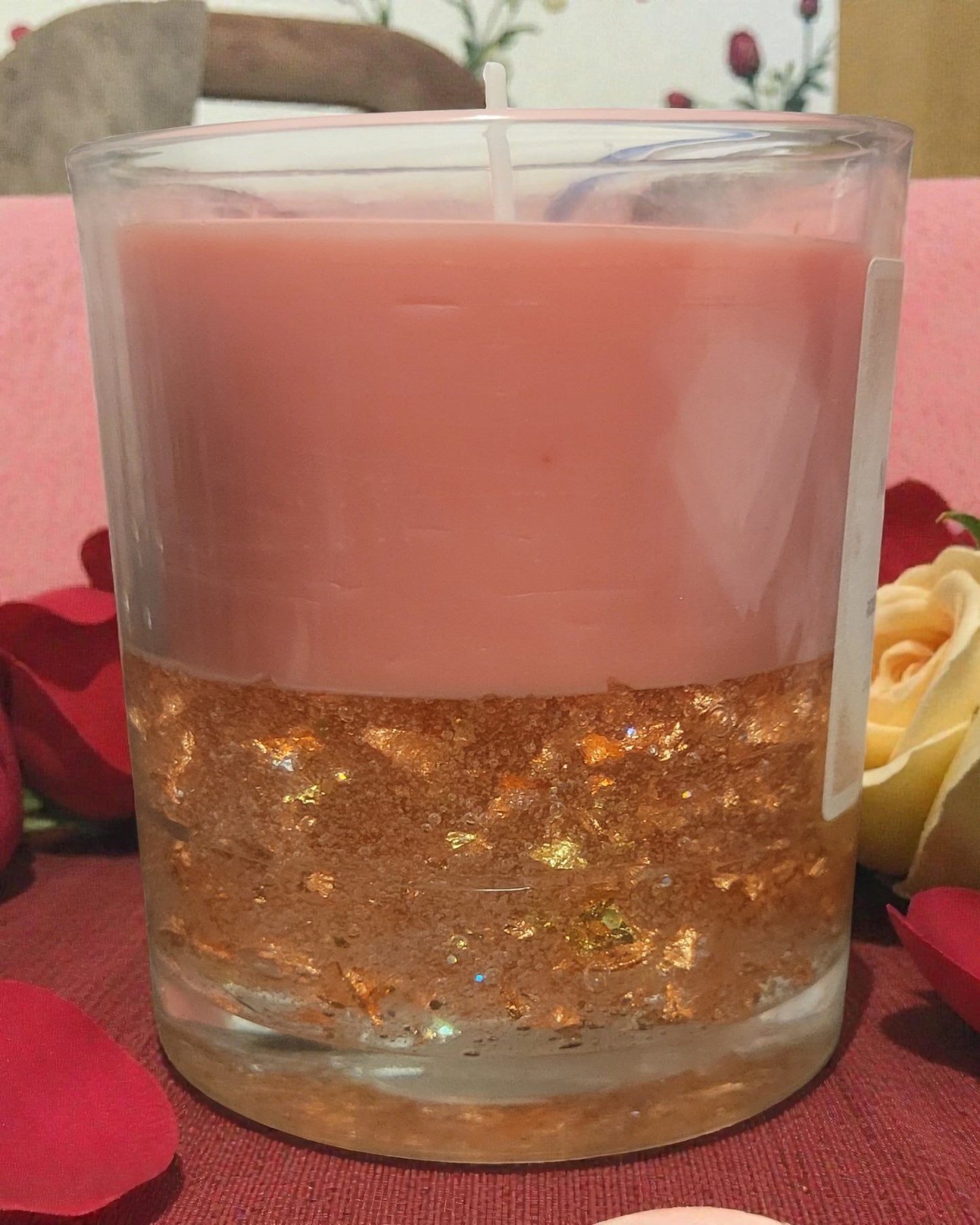 Amber Moroccan Rose Coconut Soy  & Gel Wax Candle