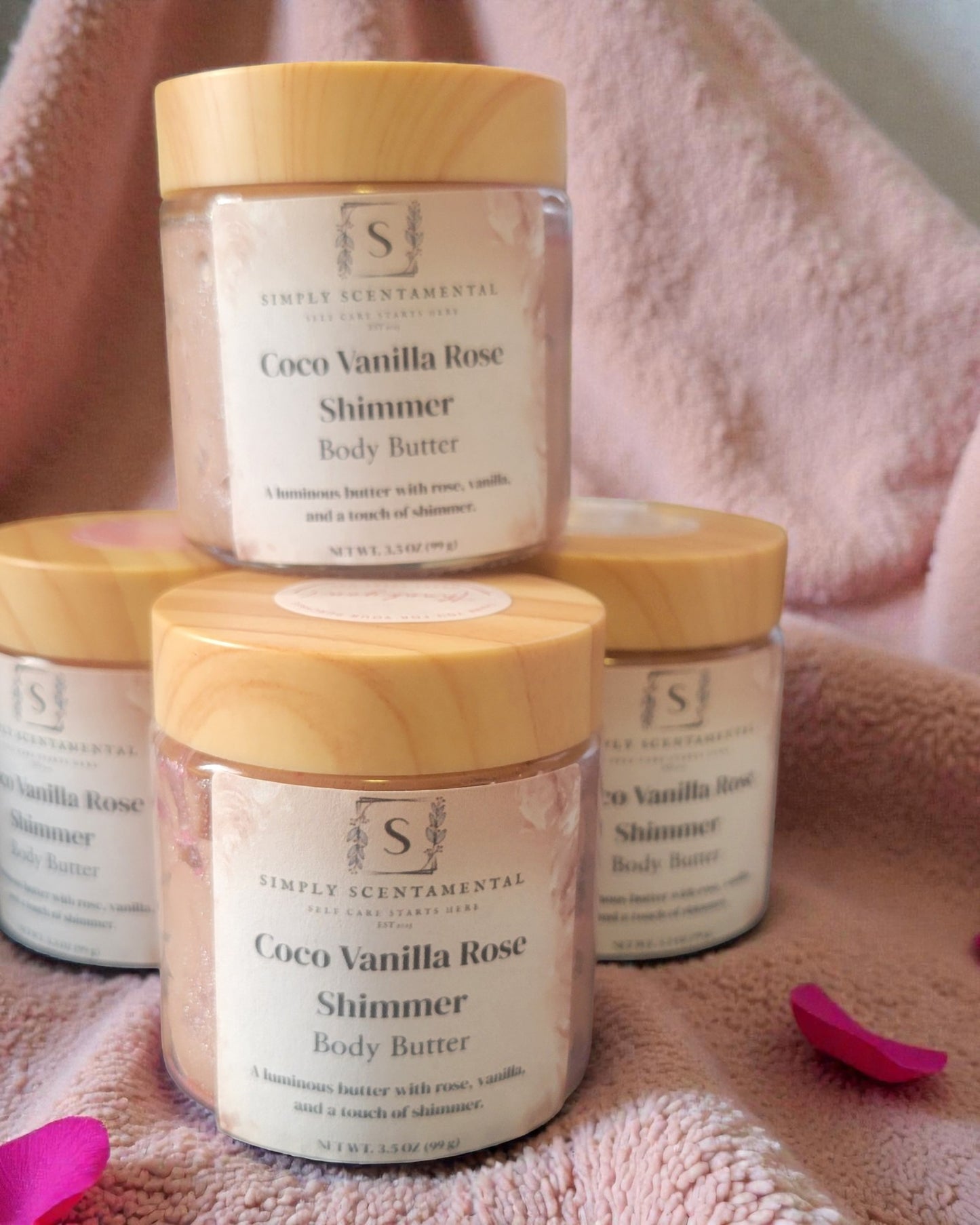 Coco Vanilla Rose Shimmer Body Butter