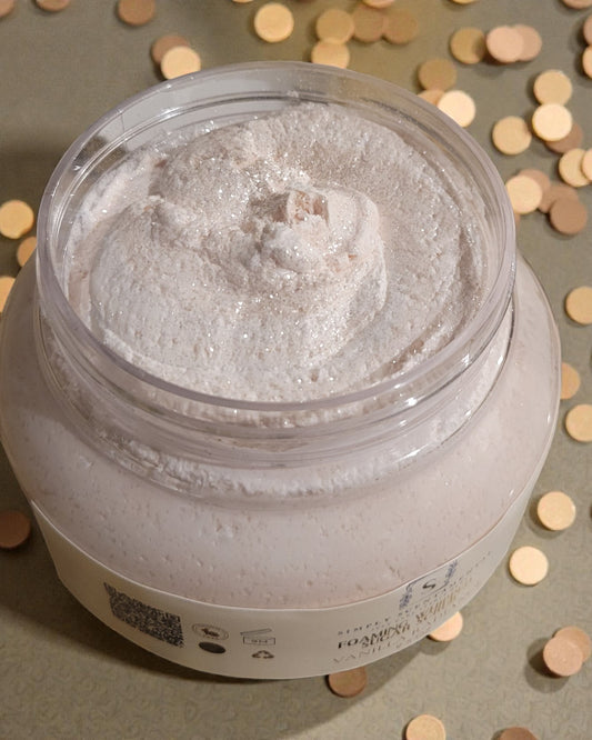 Vanilla Radiance Whipped Sugar Scrub with Jojoba Beads