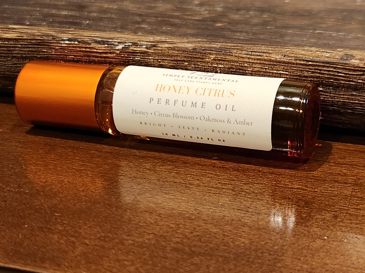 Honey Citrus Perfume Rollerball, 10ml