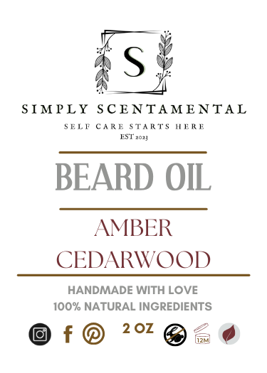 Amber Line Beard Oil Collection, 2 oz