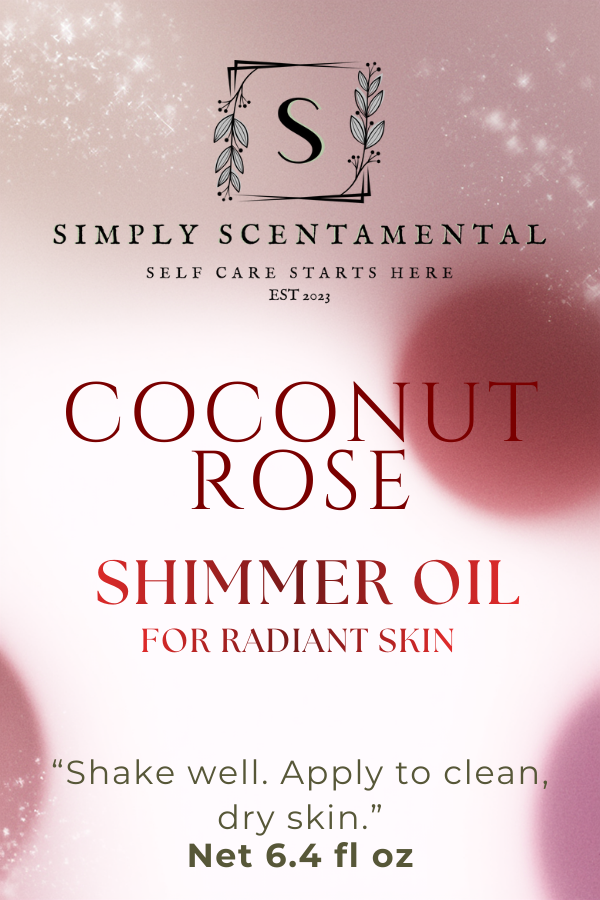 Coconut Rose Shimmer Oil