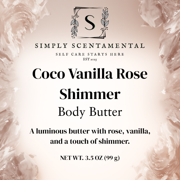 Coco Vanilla Rose Shimmer Body Butter