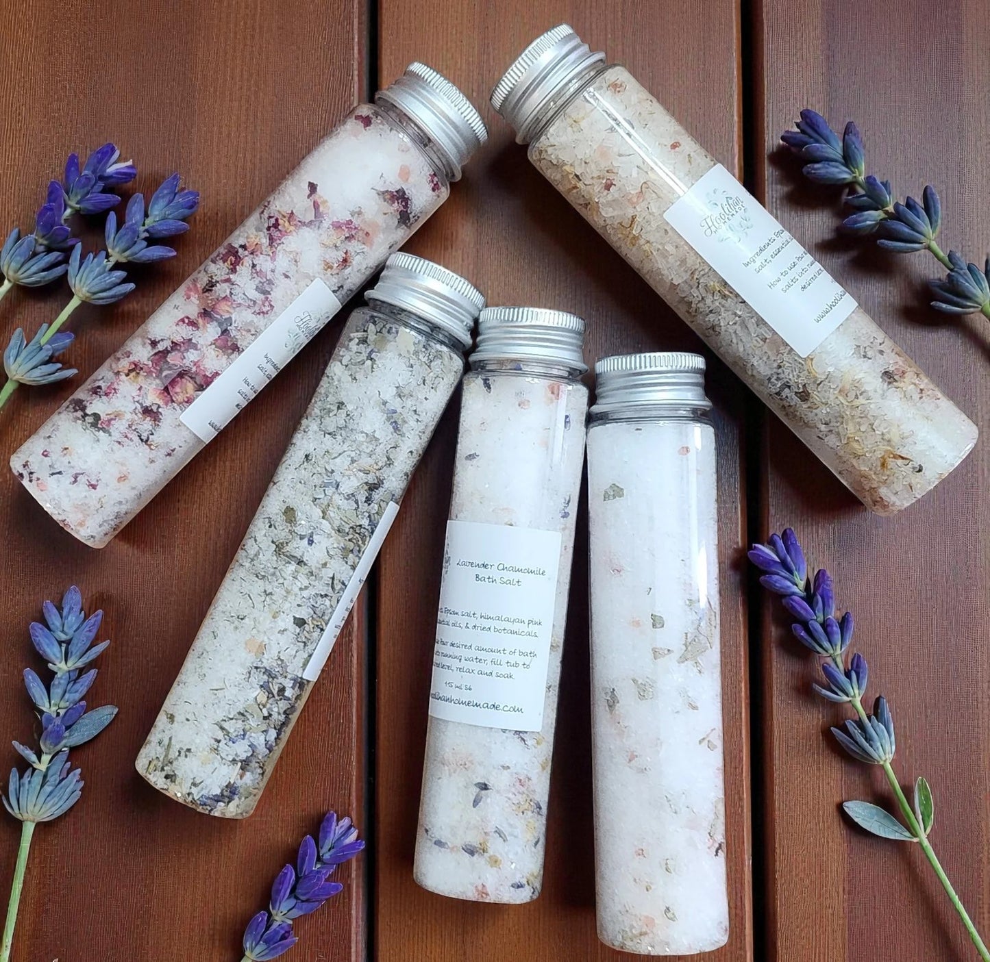 Botanical Bath Salt Tubes – 3.8 oz | 50ml