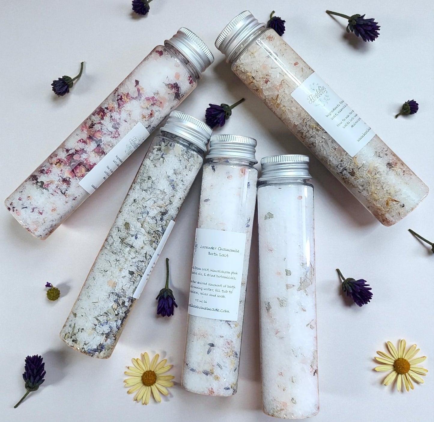 Botanical Bath Salt Tubes – 3.8 oz | 50ml