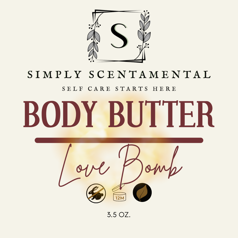 Love Bomb Body Butter-Valentine's Day, Love Collection - Simply Scentamental LLC