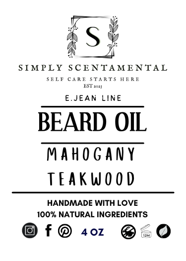 E Jean Line Beard Oil Collection