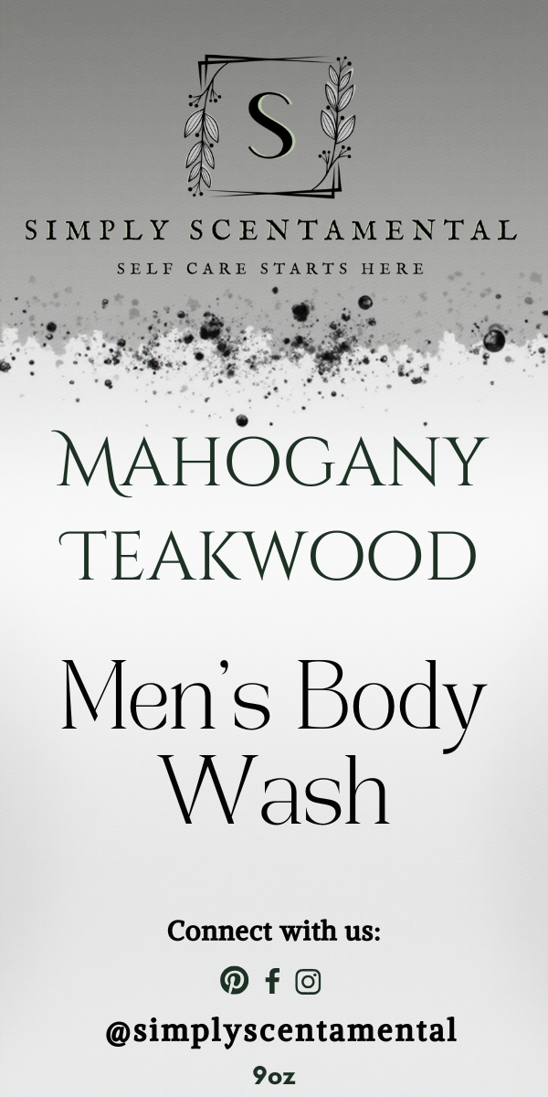 Mahogany Teakwood Men's Body Wash