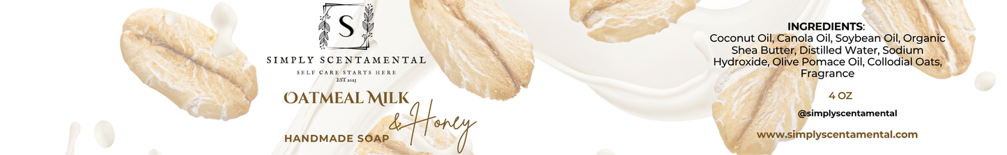 Oatmeal Milk & Honey Handmade Soap