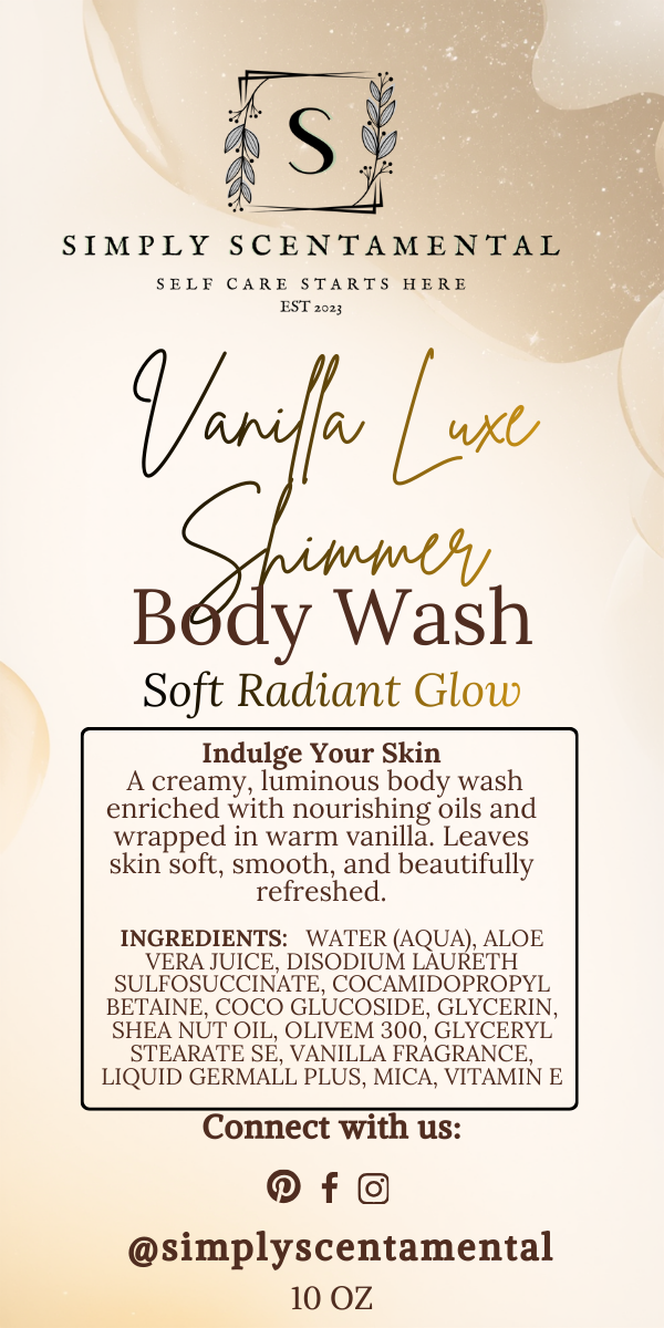 Vanilla Luxe Shimmer Body Wash