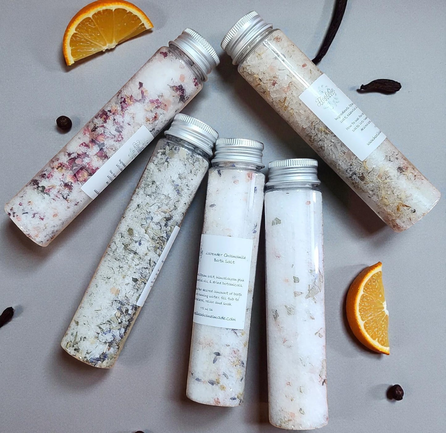 Botanical Bath Salt Tubes – 3.8 oz | 50ml