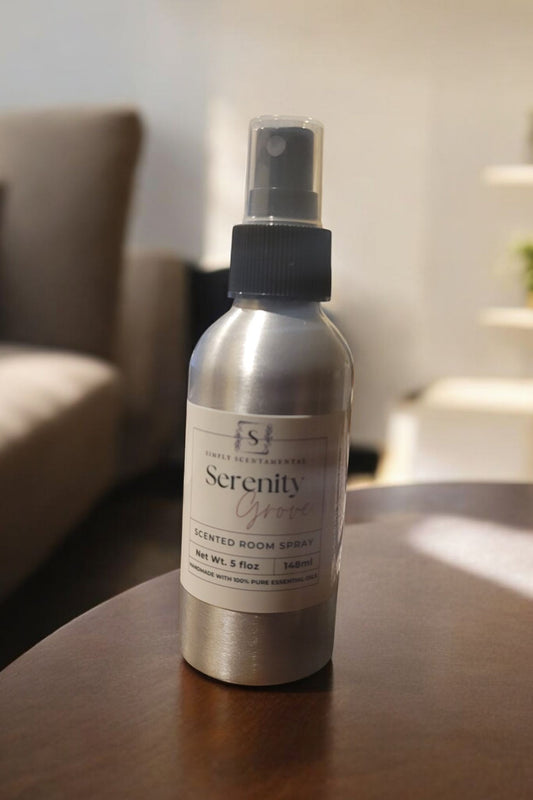 Serenity Grove Room & Linen Spray – Tranquil, Earthy Freshness