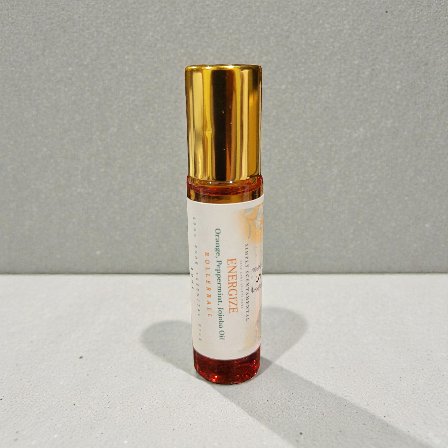Energize Aromatherapy Rollerball 10ml - Orange, Peppermint & Jojoba Oil