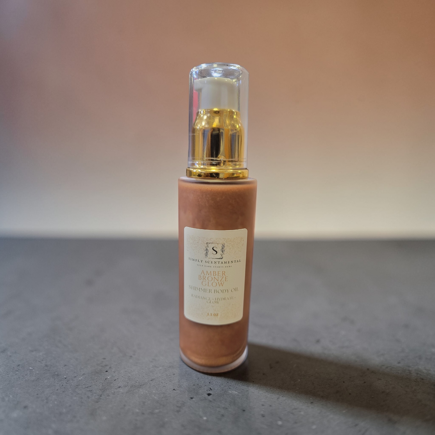 Amber Bronze Glow Shimmer Body Oil