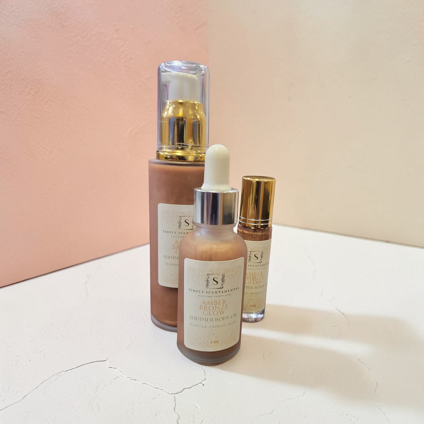 Amber Bronze Glow Shimmer Body Oil