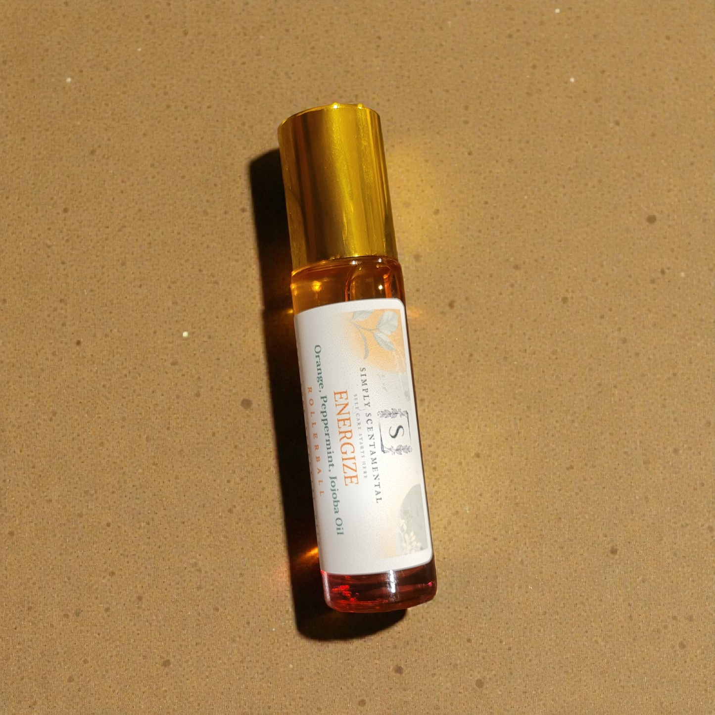 Energize Aromatherapy Rollerball 10ml - Orange, Peppermint & Jojoba Oil