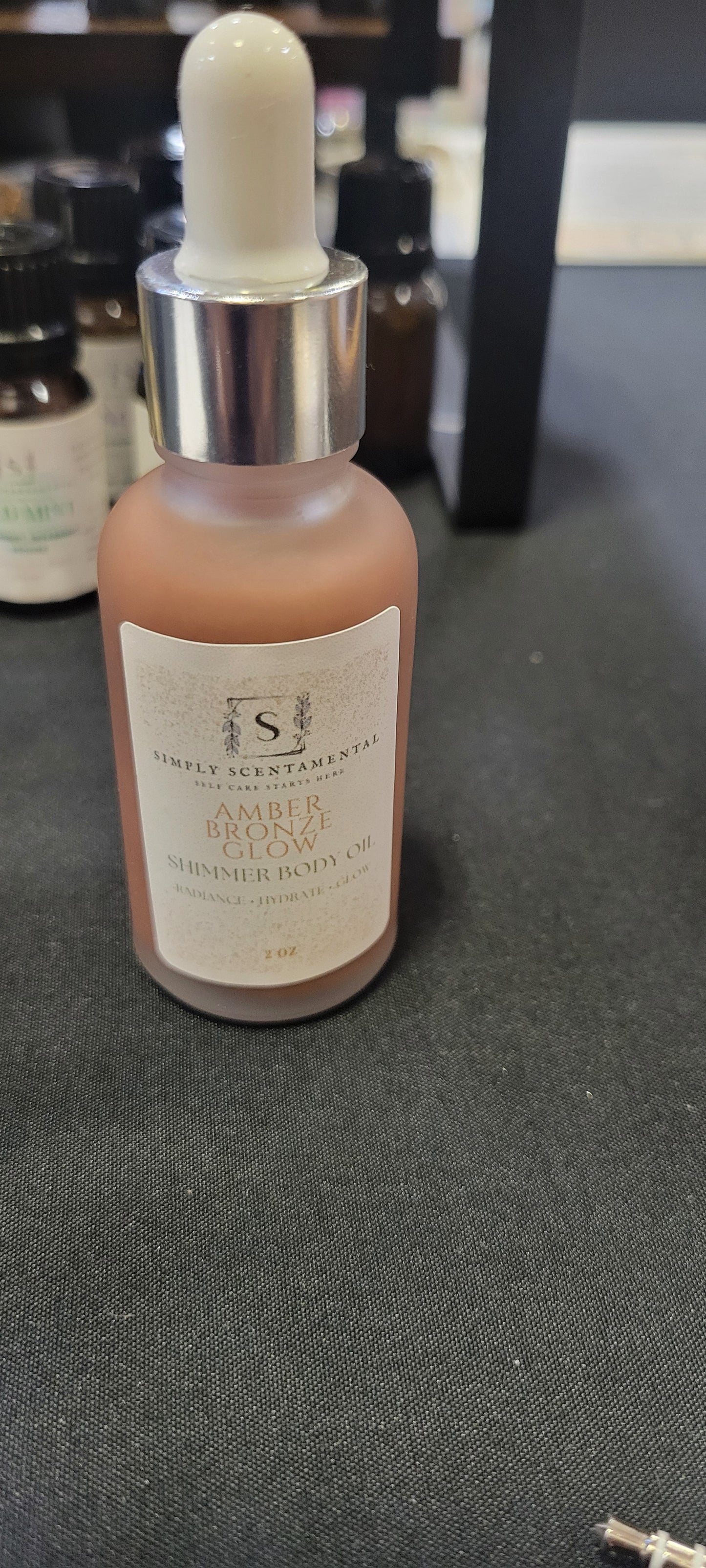 Amber Bronze Glow Shimmer Body Oil