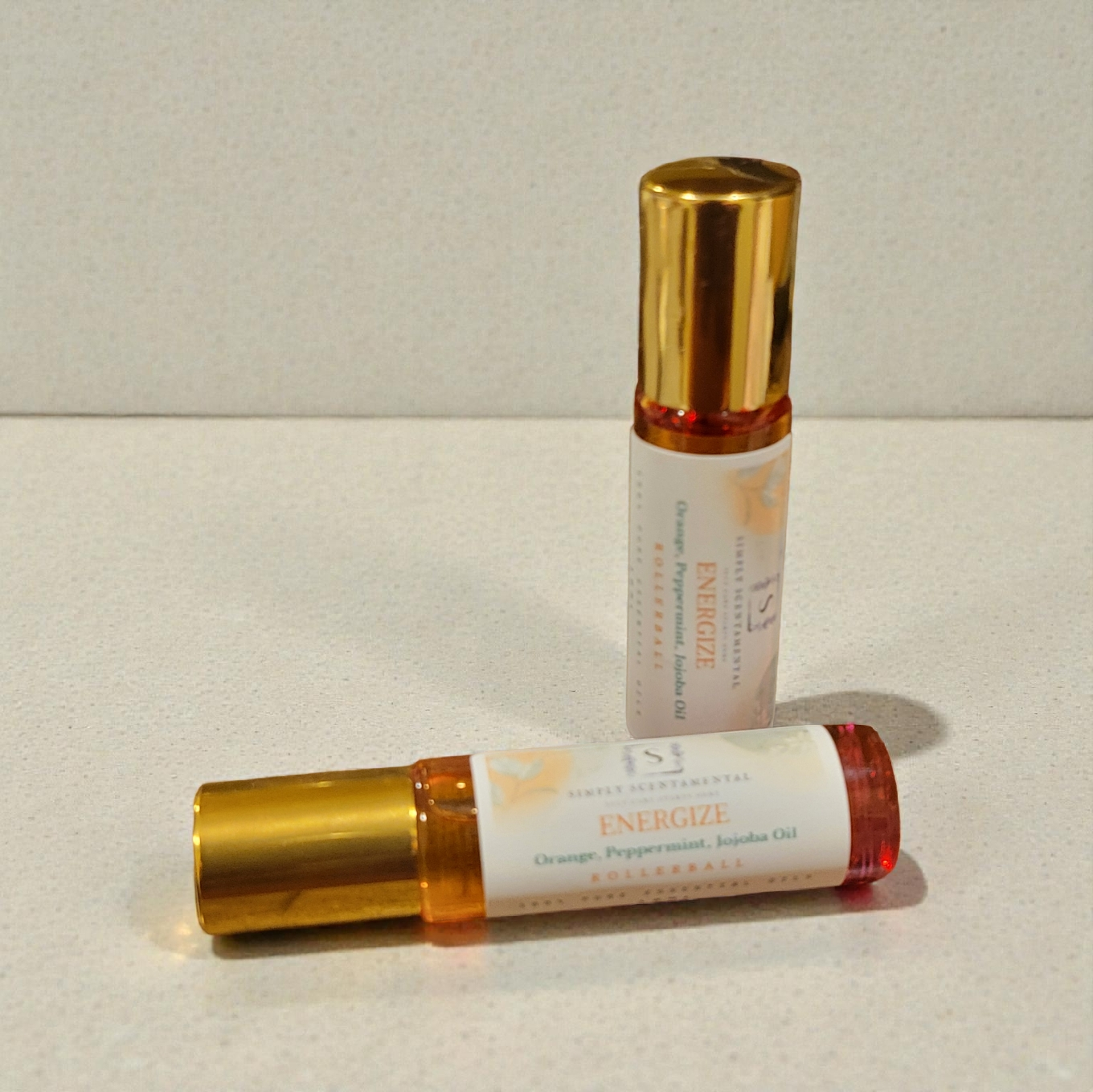 Energize Aromatherapy Rollerball 10ml - Orange, Peppermint & Jojoba Oil